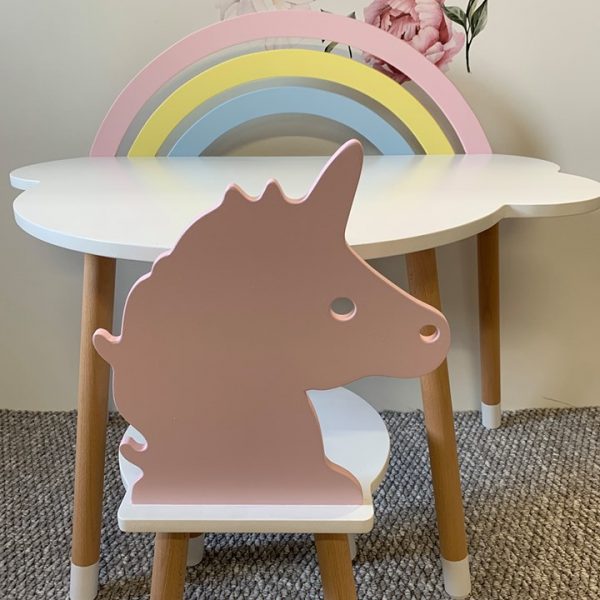 krzesełko dla dziecka w kształcie jednorożca