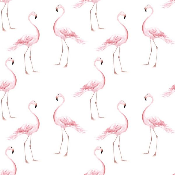 tapeta do pokoju dziecka flamingi