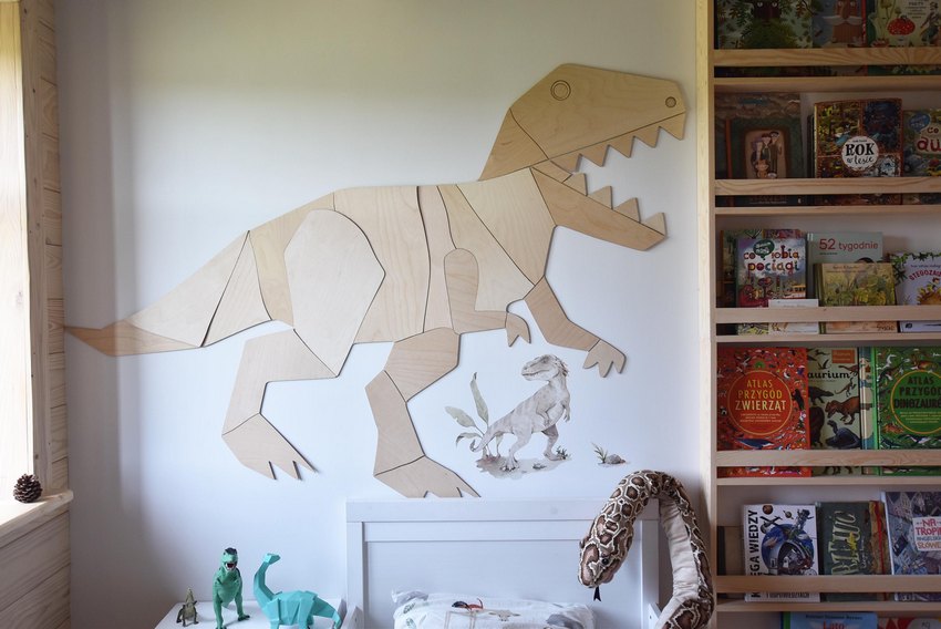 dekor ze sklejki dinozaur
